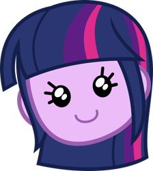 Size: 517x576 | Tagged: safe, artist:anime-equestria, derpibooru original, character:twilight sparkle, episode:game stream, g4, my little pony: equestria girls, my little pony:equestria girls, spoiler:eqg series (season 2), cute, emoji, female, head only, simple background, smiling, transparent background, twiabetes, vector