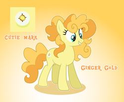 Size: 4096x3362 | Tagged: safe, artist:doraeartdreams-aspy, oc, oc:ginger gold, parent:applejack, parent:spike, parents:applespike, species:dracony, species:earth pony, species:pony, cutie mark, female, hybrid, interspecies offspring, mare, offspring, solo