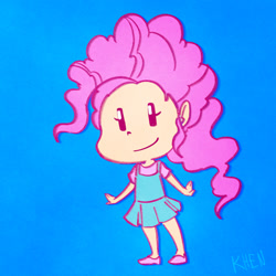 Size: 765x765 | Tagged: safe, artist:kprovido, character:pinkie pie, species:human, clothing, dress, female, humanized, solo