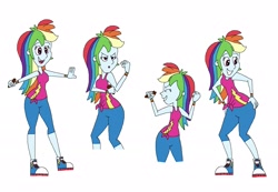 Size: 2993x2073 | Tagged: safe, artist:hunterxcolleen, character:rainbow dash, g4, my little pony: equestria girls, my little pony:equestria girls, spoiler:eqg series (season 2), dancing, sketch, sketch dump