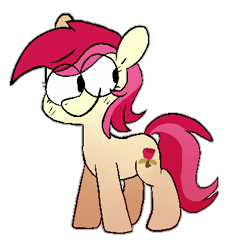 Size: 348x374 | Tagged: safe, artist:pinkiespresent, character:roseluck, species:earth pony, species:pony, cute, cuteluck, female, mare, smiling, solo