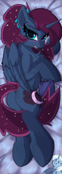 Size: 1506x4222 | Tagged: safe, artist:rileyisherehide, character:princess luna, character:trixie, species:alicorn, species:pony, luna-afterdark, blushing, body pillow design, chest fluff, coffee mug, female, lightly watermarked, looking at you, mare, mug, patreon, patreon logo, plot, plushie, scrunchie, solo, watermark