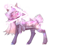 Size: 2224x1668 | Tagged: safe, artist:akiiichaos, oc, oc:indigo, species:earth pony, species:pony, female, mare, neon, simple background, solo, transparent background