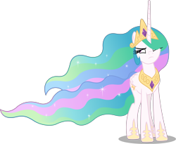 Size: 10000x8215 | Tagged: safe, artist:chrzanek97, character:princess celestia, species:alicorn, species:pony, episode:a royal problem, g4, my little pony: friendship is magic, .svg available, absurd resolution, annoyed, celestia is not amused, crown, cutie mark, female, jewelry, mare, open mouth, regalia, simple background, solo, transparent background, unamused, vector