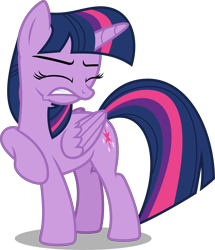 Size: 6876x8000 | Tagged: safe, artist:chrzanek97, character:twilight sparkle, character:twilight sparkle (alicorn), species:alicorn, species:pony, episode:the crystalling, g4, my little pony: friendship is magic, absurd resolution, cutie mark, eyes closed, female, mare, raised hoof, simple background, solo, transparent background, vector