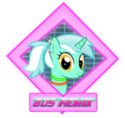 Size: 1711x1613 | Tagged: safe, artist:anime-equestria, derpibooru original, character:lyra heartstrings, species:pony, species:unicorn, 80s, avatar, bands, ear piercing, female, glow, glow band, glowstick, icon, looking at you, mare, piercing, ponytail, simple background, smiling, solo, text, transparent background, vector