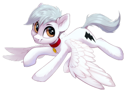 Size: 3489x2537 | Tagged: safe, artist:taneysha, oc, oc:bolt the super pony, species:pegasus, species:pony, 2020 community collab, derpibooru community collaboration, flying, male, simple background, solo, transparent background