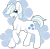 Size: 1280x1263 | Tagged: safe, artist:mondlichtkatze, character:double diamond, species:earth pony, species:pony, g4, abstract background, chest fluff, cute, cutie mark background, double dawwmond, ear fluff, fluffy, leg fluff, looking at you, male, open mouth, raised hoof, signature, solo, stallion, three quarter view