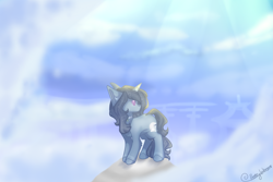 Size: 2413x1613 | Tagged: safe, artist:honeybbear, oc, oc:moonheart, species:pony, species:unicorn, cloud, female, mare, simple background, solo, transparent background