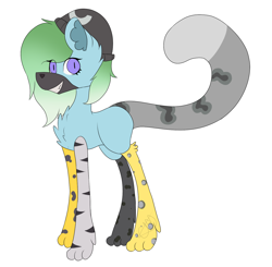 Size: 1518x1486 | Tagged: safe, artist:chazmazda, oc, oc only, species:pony, art, beanie, cartoon, chest fluff, clothing, commission, commissions open, digital art, fullbody, grin, hat, horn, hybrid, muzzle, paws, simple background, smiling, solo, tail, white background, wings