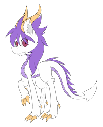 Size: 1967x2426 | Tagged: safe, artist:chazmazda, oc, oc only, species:dracony, species:dragon, species:pony, art, bust, cartoon, colored, commission, commissions open, dewclaw, digital art, flat colors, fullbody, horns, hybrid, simple background, solo, transparent background