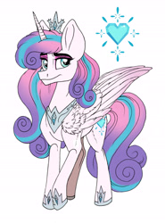 Size: 4644x6288 | Tagged: safe, artist:celestial-rainstorm, character:princess flurry heart, species:pony, absurd resolution, female, older, older flurry heart, simple background, solo, white background
