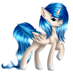 Size: 3052x3016 | Tagged: source needed, safe, artist:chazmazda, oc, oc only, species:alicorn, species:pony, artfight, cartoon, commission, commissions open, digital art, feather, fullbody, highlights, horn, long tail, markings, shade, shading, shine, shiny, simple background, solo, transparent background, wings