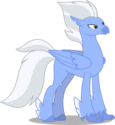 Size: 1024x1107 | Tagged: safe, artist:chrzanek97, character:sky beak, species:classical hippogriff, species:hippogriff, feathered fetlocks, male, simple background, solo, transparent background, vector