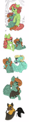 Size: 700x2934 | Tagged: safe, artist:celestial-rainstorm, character:tree hugger, character:zephyr breeze, oc, oc:mellow vibes, parent:tree hugger, parent:zephyr breeze, parents:zephyrhugger, species:bat, species:pegasus, species:pony, colt, glasses, hippie, male, mellow vibes, offspring, simple background, white background