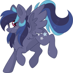 Size: 2048x2048 | Tagged: safe, artist:cinnamontee, oc, oc:swift star, species:pegasus, species:pony, female, mare, simple background, solo, transparent background