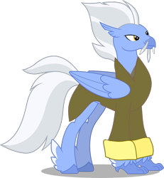 Size: 1024x1107 | Tagged: safe, artist:chrzanek97, edit, character:sky beak, species:classical hippogriff, species:hippogriff, g4, clothing, facial hair, feathered fetlocks, kimono (clothing), male, mortal kombat, moustache, shujinko, simple background, solo, transparent background, vector