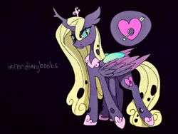 Size: 2048x1536 | Tagged: safe, artist:incendiaryboobs, character:princess cadance, character:queen chrysalis, species:alicorn, species:changeling, species:changepony, species:pony, extra legs, female, fusion, hybrid, looking at you, six legs, slit eyes
