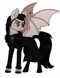Size: 4092x5328 | Tagged: safe, artist:celestial-rainstorm, species:pony, absurd resolution, dracula, ponified, simple background, solo, vampire, vampony, white background