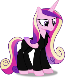Size: 2848x3397 | Tagged: safe, artist:anime-equestria, character:princess cadance, species:alicorn, species:pony, angry, clothing, female, horn, looking down, mare, shirt, simple background, solo, transparent background, vector, wings