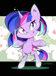 Size: 1200x1619 | Tagged: safe, artist:tyuubatu, character:twilight sparkle, character:twilight sparkle (alicorn), species:alicorn, species:pony, my little pony:pony life, bipedal, female, mare, solo, tongue out
