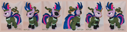 Size: 6480x1632 | Tagged: safe, artist:calusariac, character:twilight sparkle, species:pony, future twilight, irl, photo, plushie, solo