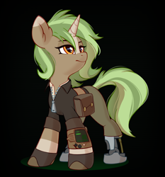 Size: 3717x3987 | Tagged: safe, artist:taneysha, oc, oc only, species:pony, species:unicorn, fallout equestria, solo