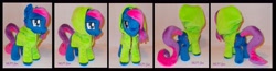 Size: 4804x1240 | Tagged: safe, artist:calusariac, oc, oc:blueberry, species:pony, g4, female, irl, mare, photo, plushie, solo