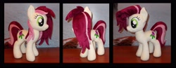 Size: 4008x1560 | Tagged: safe, artist:calusariac, character:roseluck, species:pony, g4, irl, photo, plushie, solo