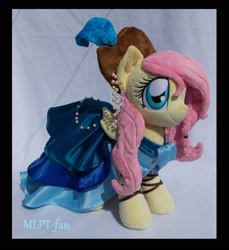 Size: 1532x1676 | Tagged: safe, artist:calusariac, character:fluttershy, species:pony, g4, clothing, dress, irl, photo, pirate fluttershy, plushie, solo
