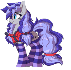 Size: 6336x6203 | Tagged: safe, alternate version, artist:ask-colorsound, oc, oc only, oc:cinnabyte, species:earth pony, species:pony, g4, adorkable, bandana, clothing, cute, dork, female, gaming headset, glasses, headphones, headset, mare, simple background, smiling, socks, solo, striped socks, transparent background