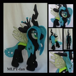Size: 1868x1892 | Tagged: safe, artist:calusariac, character:queen chrysalis, species:changeling, g4, irl, photo, plushie, solo