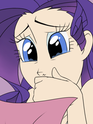 Size: 768x1024 | Tagged: safe, artist:thelivingmachine02, character:rarity, species:human, episode:sisterhooves social, g4, my little pony: friendship is magic, close-up, crying, female, gimp, humanized, sad, scene interpretation, solo