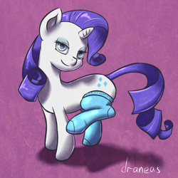 Size: 1000x1000 | Tagged: safe, artist:draneas, character:rarity, clothing, female, socks, solo