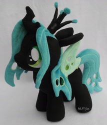 Size: 1936x2264 | Tagged: safe, artist:calusariac, character:queen chrysalis, cute, cutealis, filly, irl, nymph, photo, plushie, toy, younger