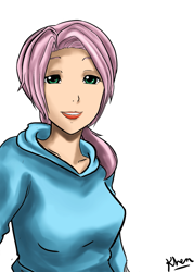 Size: 755x1057 | Tagged: safe, artist:kprovido, character:fluttershy, species:human, female, humanized, solo