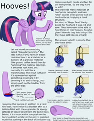 Size: 1895x2445 | Tagged: safe, artist:eagle1division, artist:starshinecelestalis, character:twilight sparkle, character:twilight sparkle (alicorn), species:alicorn, species:pony, analysis, anatomy, diagram, granular jamming, headcanon, hoof hold, hooves, physiology, science, text, theory, tl;dr, underhoof
