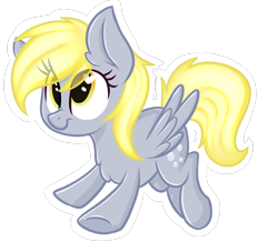 Size: 3502x3050 | Tagged: safe, artist:shyshyoctavia, character:derpy hooves, species:pegasus, species:pony, chest fluff, cute, derpabetes, female, mare, solo