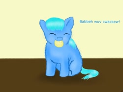 Size: 1024x768 | Tagged: safe, artist:waggytail, crackers, fluffy pony, fluffy pony foal, hugbox, solo