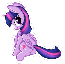 Size: 2047x2000 | Tagged: safe, artist:shyshyoctavia, character:twilight sparkle, character:twilight sparkle (alicorn), species:alicorn, species:pony, chest fluff, cute, female, heart eyes, mare, solo, twiabetes, wingding eyes