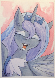 Size: 2000x2800 | Tagged: safe, artist:ruby, character:princess luna, female, solo, traditional art