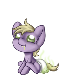 Size: 1031x1173 | Tagged: safe, artist:mondlichtkatze, species:pony, crossover, diaper, koffing, messy diaper, pokémon, ponified, poop, simple background, solo, transparent background