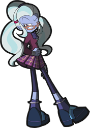 Size: 510x719 | Tagged: safe, artist:rvceric, character:sugarcoat, equestria girls:friendship games, g4, my little pony: equestria girls, my little pony:equestria girls, clothing, crystal prep academy, crystal prep academy uniform, crystal prep shadowbolts, female, school uniform, simple background, skirt, solo, transparent background