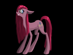 Size: 1024x768 | Tagged: safe, artist:kopaleo, character:pinkamena diane pie, character:pinkie pie, female, happy, simple background, solo