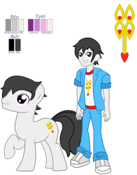 Size: 1928x2453 | Tagged: safe, artist:lifes-remedy, oc, oc only, oc:key wisdom, my little pony:equestria girls, color palette, simple background, transparent background