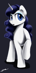 Size: 1000x2000 | Tagged: safe, artist:gasmaskfox, character:rarity, female, simple background, solo