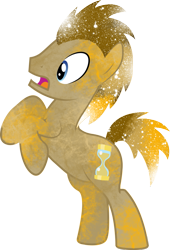 Size: 737x1083 | Tagged: safe, artist:digiradiance, artist:silentmatten, character:doctor whooves, character:time turner, species:pony, galaxy, male, open mouth, rearing, simple background, solo, stallion, transparent background, vector