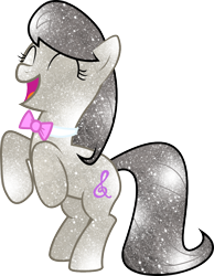 Size: 788x1014 | Tagged: safe, artist:digiradiance, artist:silentmatten, character:octavia melody, female, galaxy, open mouth, rearing, simple background, solo, transparent background, vector
