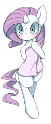 Size: 651x1579 | Tagged: safe, artist:skippy_the_moon, character:rarity, species:pony, species:unicorn, bipedal, female, naked towel, solo, towel