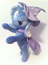 Size: 1936x2592 | Tagged: safe, artist:planetplush, character:trixie, species:pony, cape, clothing, hat, irl, photo, plushie, posable, solo, trixie's cape, trixie's hat